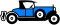Blue car icon