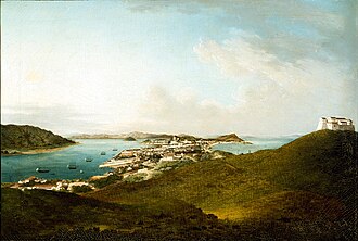 Macau, View of Two Bays, circa 1830