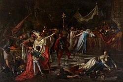 Sack of Rome, by Amérigo Aparicio, 1884