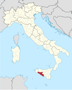 Provincia di Agrigento – Localizzazione