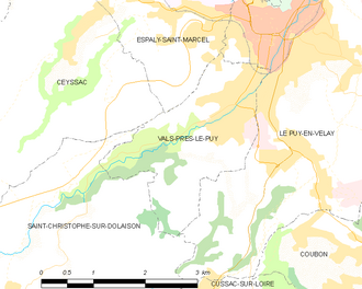 Vals-près-le-Puy – Mappa