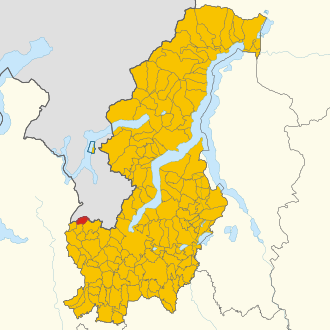 Poziția localității Bizzarone