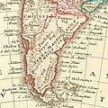Mapa de Homann Heirs y Johann Matthaus Haas (1746), donde se llama a la Terra Magallánica como "Chile Exterior".