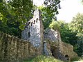The ruins of Rodenstein near Fränkisch-Crumbach are the setting of a ghost story: Rodensteiner flies with a berserker-cornet in the night through the air to prophesy the start of a war (see above).