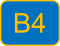 B4 road logo