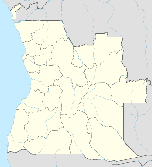 Carte des aéroports de l'Angola