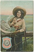 Image 14The "Lone Star" Belle, postcard, around 1908. (from Culture of Texas)