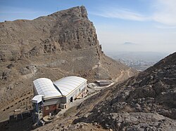 Aerial photograph of Telecabin station on Mount Soffeh
