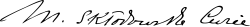 Maria Curie: subscriptio