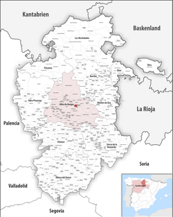 Orbaneja Riopico – Mappa