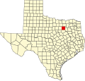 State map highlighting Dallas County
