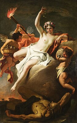 Eos and Tithonus by Sebastiano Ricci.