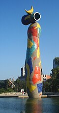 Joan Miró, Dona i Ocelli (Moteris ir paukštis), 1982