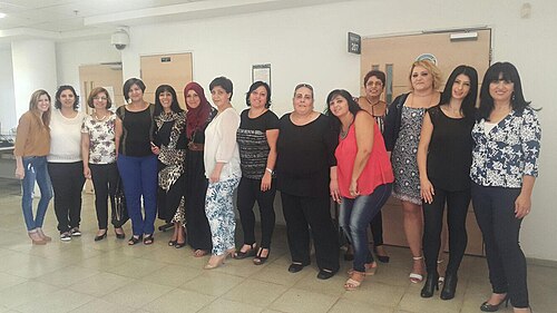 Members of the Committee for Development of Arab Libraries following a meet-up about Wikipedia