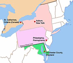 Map marking locations