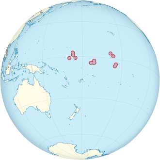 Kiribati    haritadaki konumu