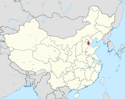 Lokasi Tianjin di Tiongkok