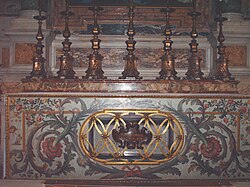 A photo of an altar
