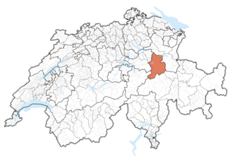 Canton Glarona – Localizzazione