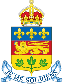 Coat of arms of Quebec.