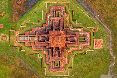 7th century Buddhist monastery in Bangladesh. Somapura Mahavihara