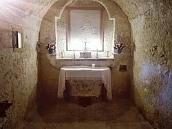 La cappellina dell'apparizione del 16 luglio 1841, Madonna del Carmine, Acquafondata