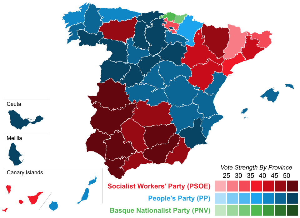 Vote winner strength by constituency (Congress).