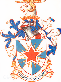 This is the coat of arms for Massey University.