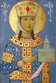 Portreto de Tamara de Kartvelio.