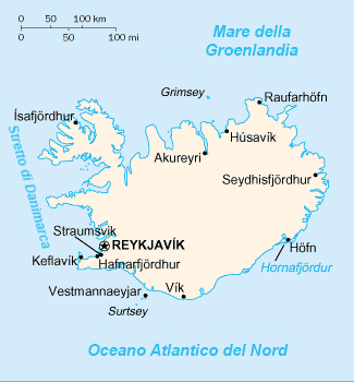 Islanda - Mappa