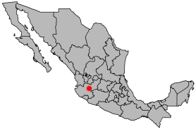 Kart som viser Guadalajara i Jalisco.