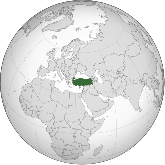 Turchia - Localizzazione
