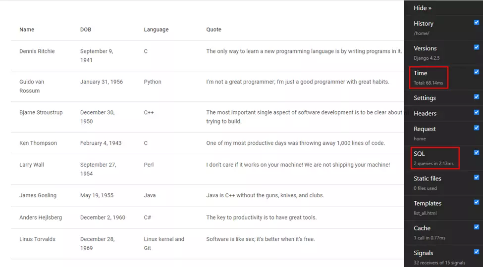 better caching results: time 68.14ms, 2 queries in 2.13ms