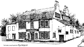 image of Sir John Falstaff public house, by local artist Nigel Wright