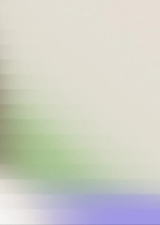 Blurry gradient with soft beige, green, and blue horizontal bands blending into each other.