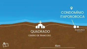 mapa de trancoso condominio itapororoca