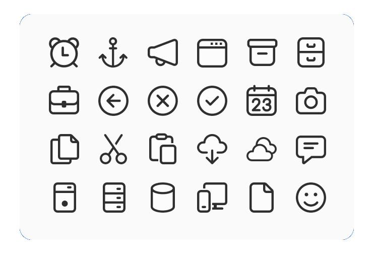 Windows 11 Fluent System vector icons — Axialis