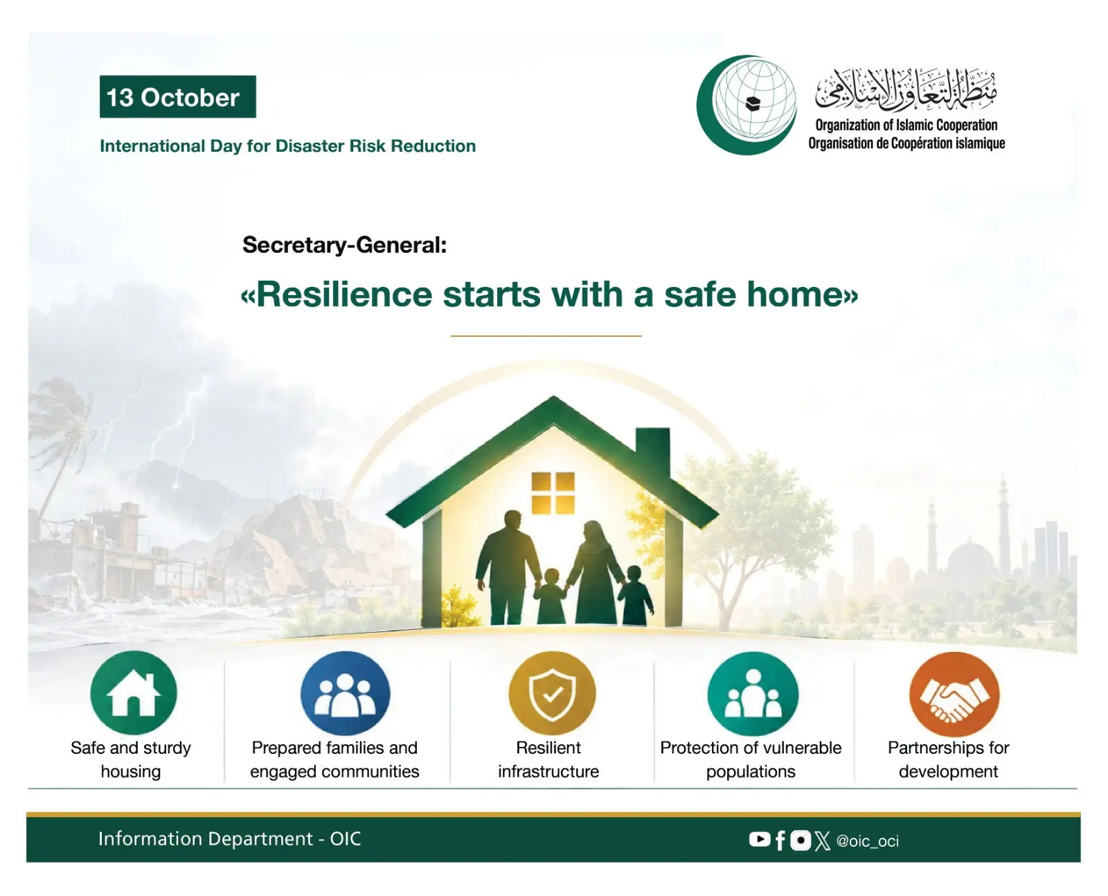 Secretary-General Calls for Strengthening Resilience on International Day for Disaster Risk Reduction