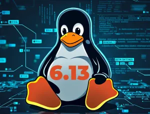 Linux 6.13 Tux graphic