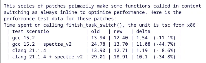 Faster context switching