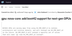 Linux 6.19 Nova Driver Landing Boot42 Support For Next-Gen NVIDIA GPUs