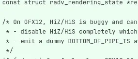 HiZ GFX12 buggy