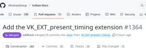 Vulkan's VK_EXT_present_timing Merged After Five Years In The Making
