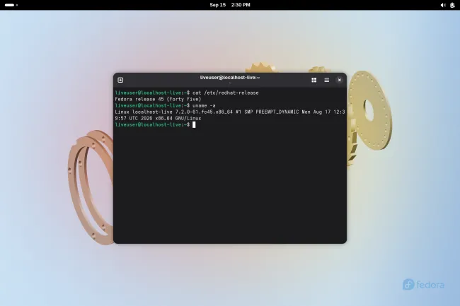 Fedora 45 beta