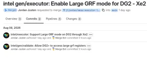 Mesa 26.3 Intel Driver Code Enables Large GRF Mode For Newer GPUs