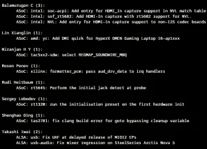 Late Sound Fixes For Linux 7.2 Bring More Device Quirks, Intel Nova Lake HDMI-In Capture