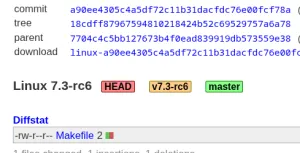 Linux 7.3-rc6 Released: Normal For The New "AI Normal"