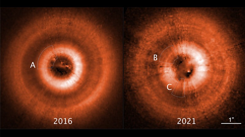 light images of the TW Hydrae disk