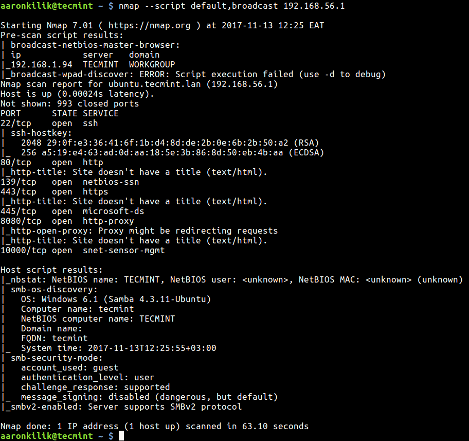 Scan a Host
