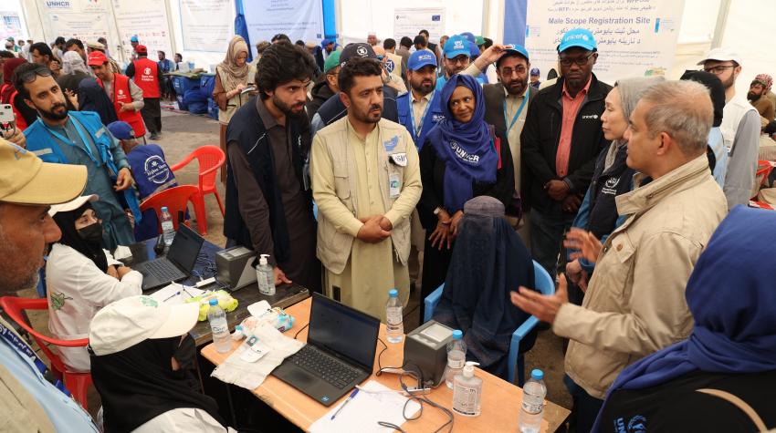 Afghanistan is contending with one of the largest waves of returns in recent history. The United Nations provides border reception services and supports sustainable reintegration projects in communities of origin. June 2025. © UN Afghanistan Afghanistan is contending with one of the largest waves of returns in recent history. The United Nations provides border reception services and supports sustainable reintegration projects in communities of origin. © UN Afghanistan